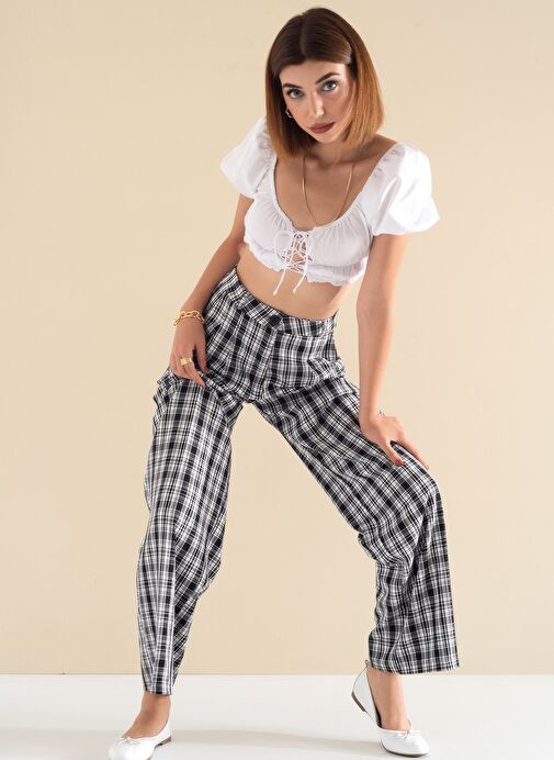 01 Beyaz Cilt Hakiki Deri Kadın Babet Ayakkabı - Görsel 9