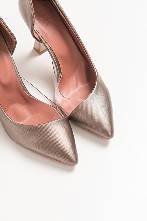 653 Bakır Lara Topuklu Kadın Ayakkabı - Görsel 4