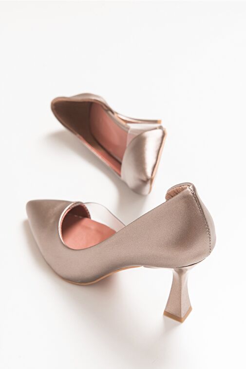 653 Bakır Lara Topuklu Kadın Ayakkabı - Görsel 6