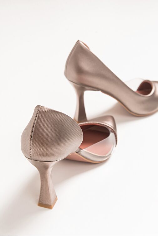 653 Bakır Lara Topuklu Kadın Ayakkabı - Görsel 7