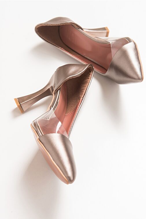 653 Bakır Lara Topuklu Kadın Ayakkabı - Görsel 8