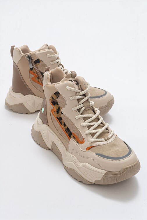 OLIVIA Bej Desenli Kadın Spor Bot - Görsel 2