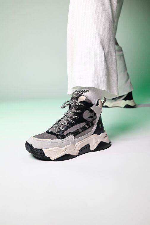 OLIVIA Buz Siyah Multi Kadın Spor Bot - Görsel 8