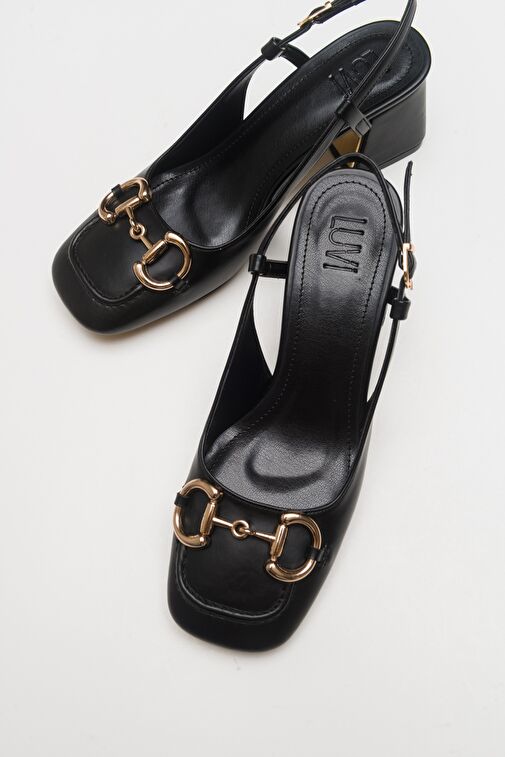 KAROL Siyah Kadın Topuklu Ayakkabı - Görsel 3