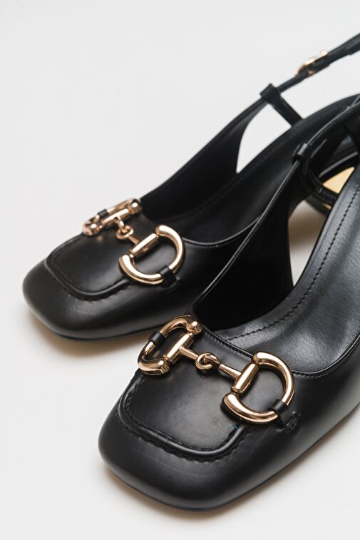 KAROL Siyah Kadın Topuklu Ayakkabı - Görsel 4