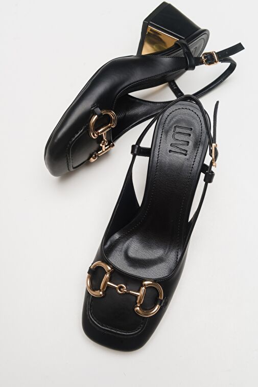 KAROL Siyah Kadın Topuklu Ayakkabı - Görsel 6