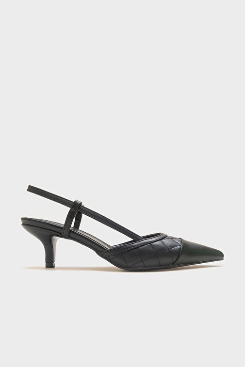 Luvi Shoes Siyah Kadın Topuklu Ayakkabı 71-6012 - Görsel 7