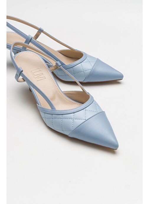 POINT Bebe Mavi Kadın Topuklu Ayakkabı - Görsel 3