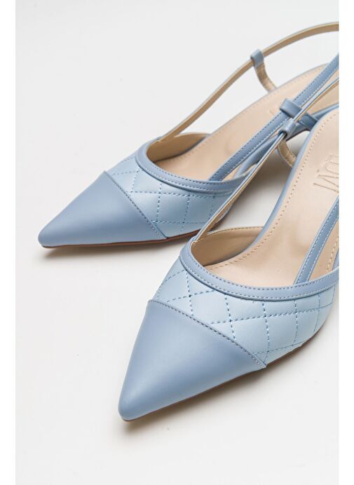 POINT Bebe Mavi Kadın Topuklu Ayakkabı - Görsel 6