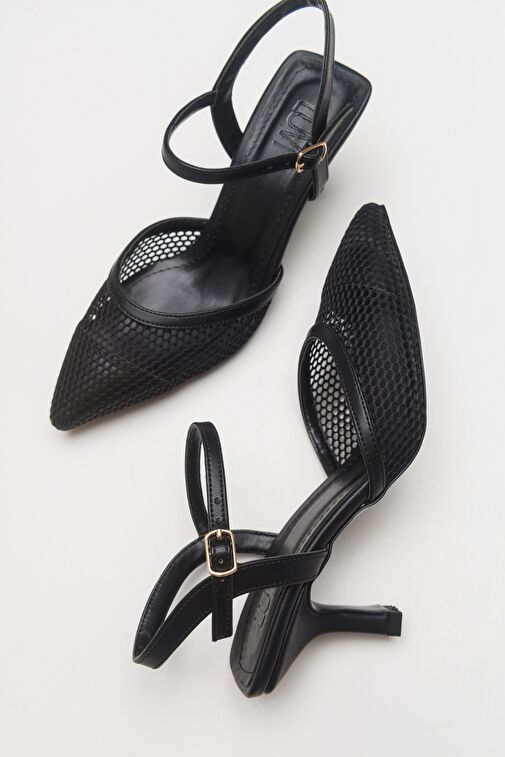 CHIC Siyah Kadın Topuklu Ayakkabı - Görsel 2