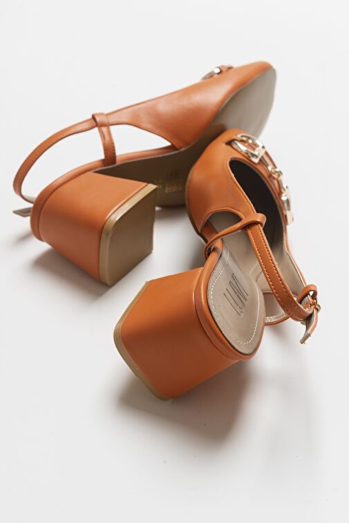 Luvi Shoes Beyaz Kadın Topuklu Ayakkabı 130-7200 - Görsel 5