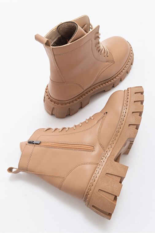 TOOL Koyu Bej Kadın Bot - Görsel 3