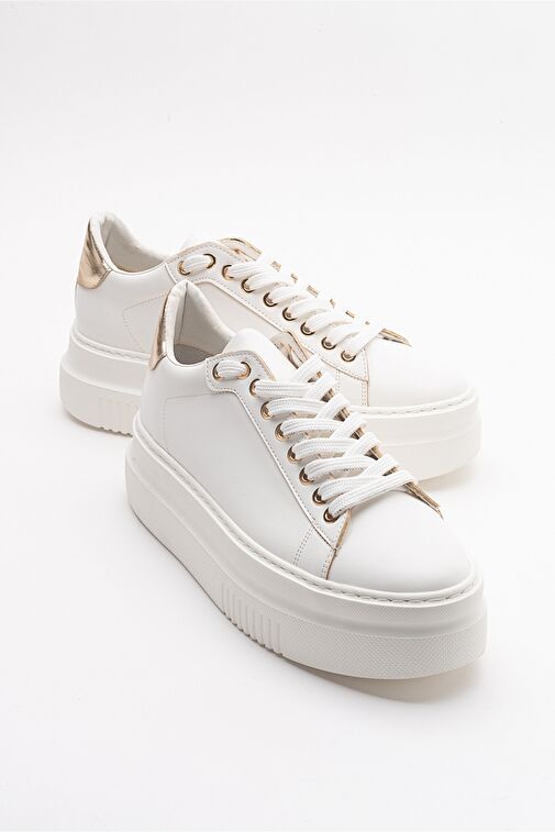 Luvi Shoes Beyaz Kadın Sneaker 223-01 - Görsel 2