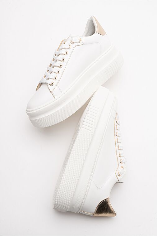 Luvi Shoes Beyaz Kadın Sneaker 223-01 - Görsel 6