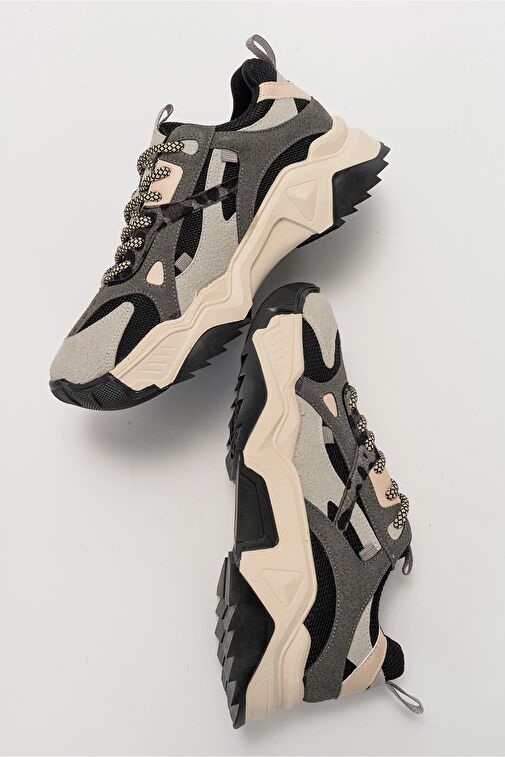 LECCE Buz-Siyah Kadın Spor Ayakkabı - Görsel 3