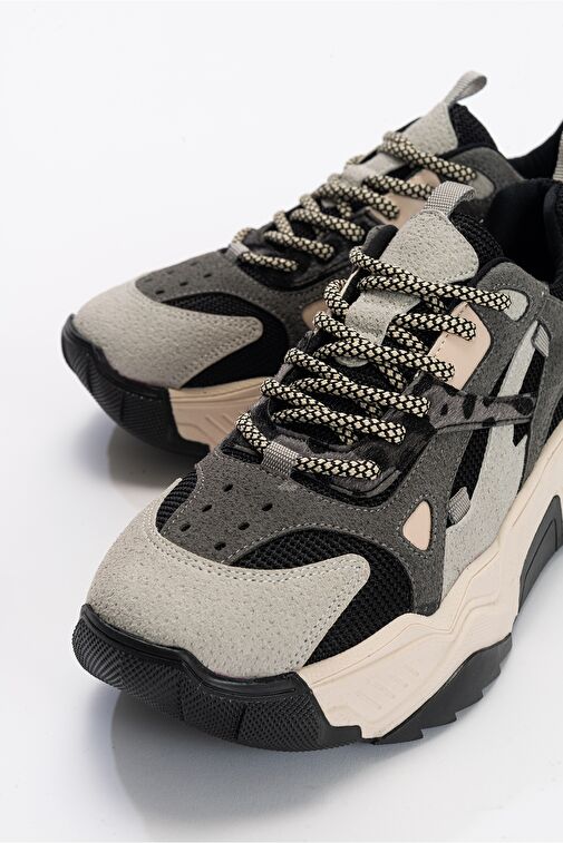 LECCE Buz-Siyah Kadın Spor Ayakkabı - Görsel 4