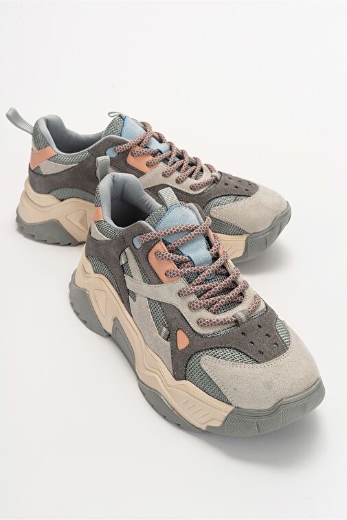 LECCE Mavi-Pudra Multi Kadın Spor Ayakkabı - Görsel 2