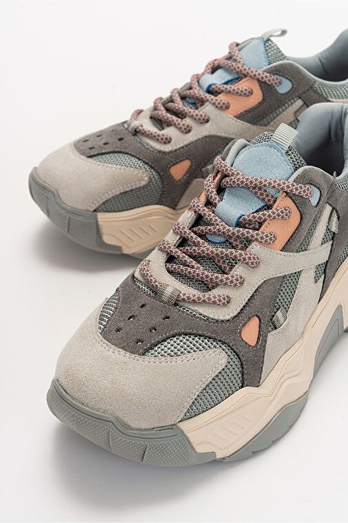 LECCE Mavi-Pudra Multi Kadın Spor Ayakkabı - Görsel 3