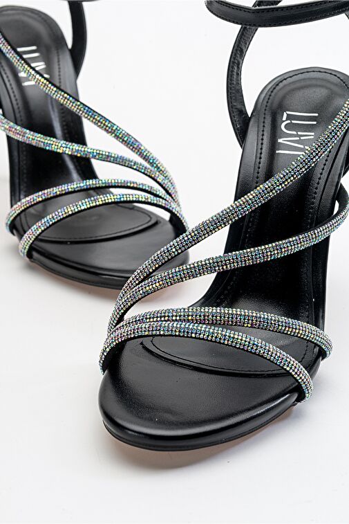 LEEDY Siyah Kadın Topuklu Ayakkabı - Görsel 4