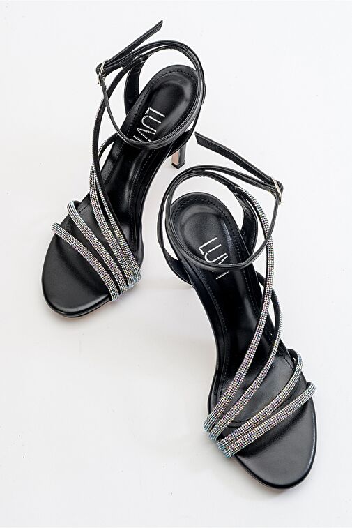 LEEDY Siyah Kadın Topuklu Ayakkabı - Görsel 5