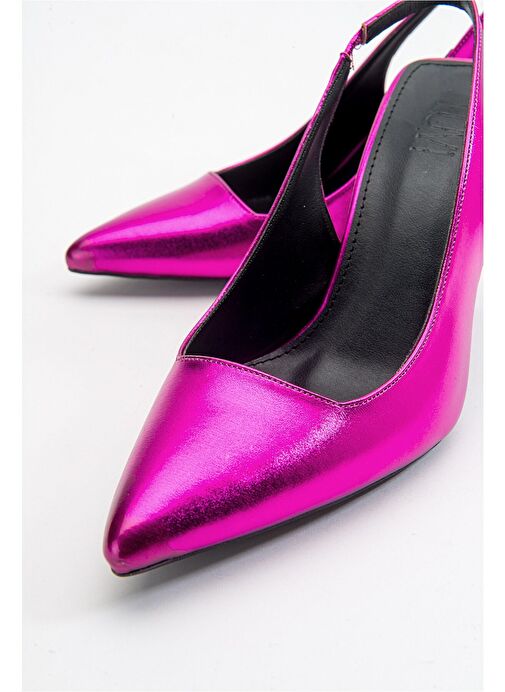 Luvi Shoes Fuşya Kadın Topuklu Ayakkabı 71-7118 - Görsel 4