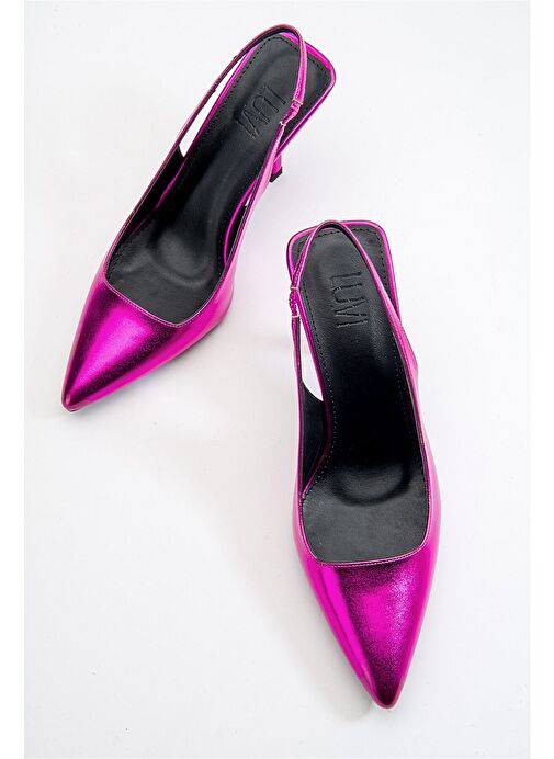 Luvi Shoes Fuşya Kadın Topuklu Ayakkabı 71-7118 - Görsel 5
