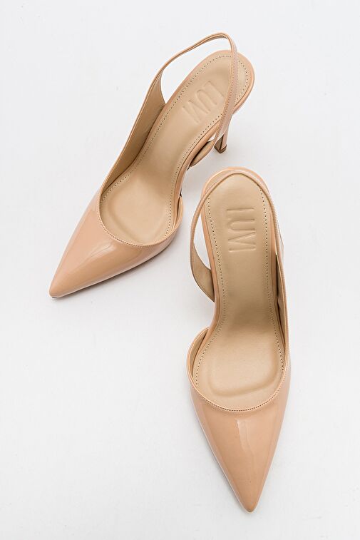 TWİNE Bej Rugan Kadın Topuklu Ayakkabı - Görsel 3