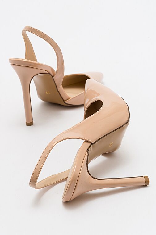 TWİNE Bej Rugan Kadın Topuklu Ayakkabı - Görsel 4