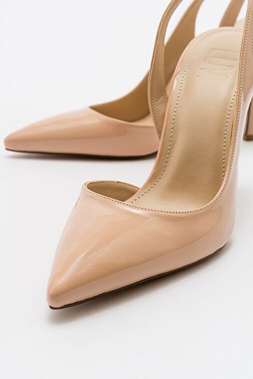 TWİNE Bej Rugan Kadın Topuklu Ayakkabı - Görsel 5