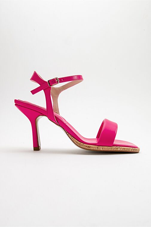 NOVEL Fuşya Cilt Kadın Topuklu Ayakkabı - Görsel 7