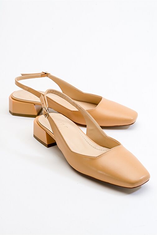 STATE Koyu Bej Cilt Kadın Topuklu Ayakkabı - Görsel 2