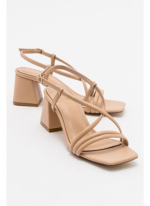 DAİSY Koyu Bej Cilt Kadın Topuklu Ayakkabı - Görsel 2