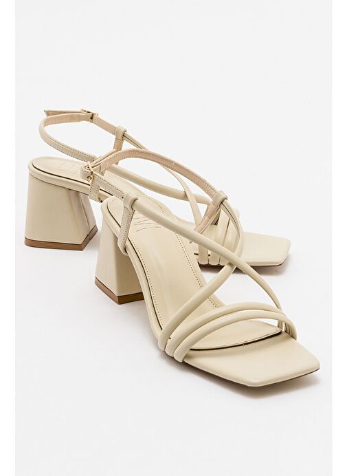 Luvi Shoes Kırmızı Kadın Topuklu Sandalet 71-7602 - Görsel 2