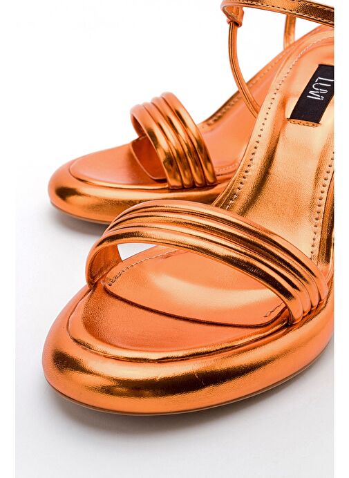 Luvi Shoes Turuncu Kadın Topuklu Ayakkabı 28-23760 - Görsel 5