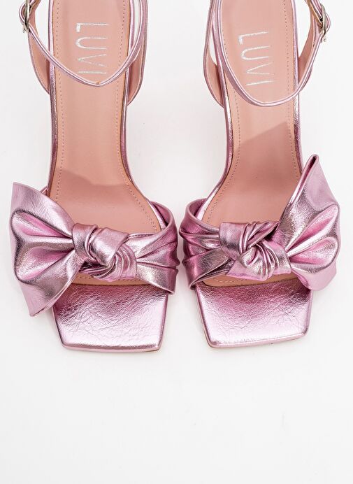 PİLA Pembe Kadın Topuklu Ayakkabı - Görsel 3