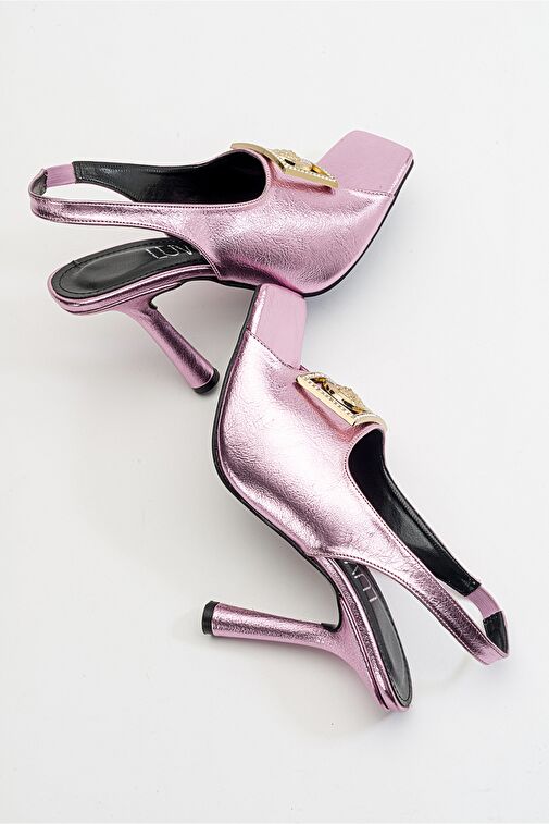 OLNEY Pembe Kadın Topuklu Ayakkabı - Görsel 6