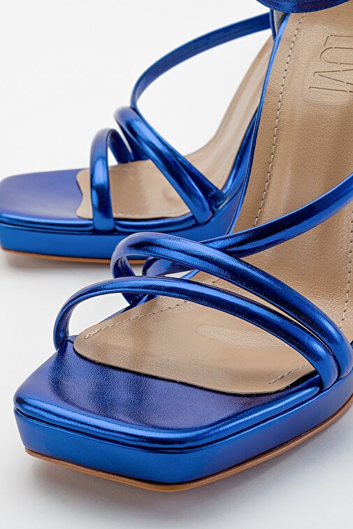 SHELP Sax Mavi Kadın Topuklu Ayakkabı - Görsel 4