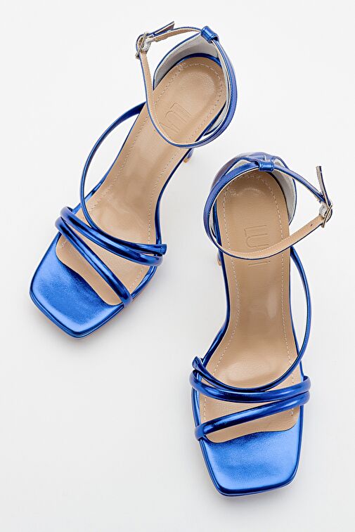 SHELP Sax Mavi Kadın Topuklu Ayakkabı - Görsel 5