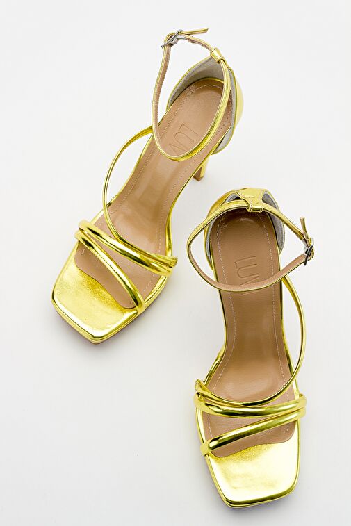 SHELP Açık Yeşil Kadın Topuklu Ayakkabı - Görsel 5