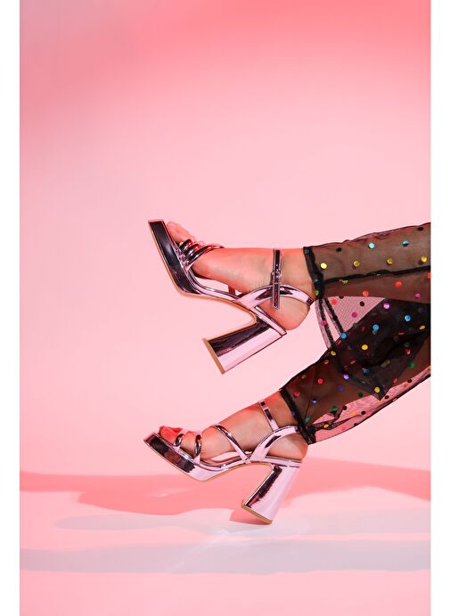 Luvi Shoes Sedef Kadın Topuklu Ayakkabı 168-202 - Görsel 8