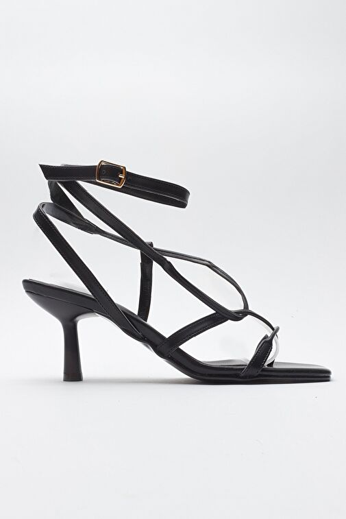 Luvi Shoes Beyaz Kadın Topuklu Sandalet 21-849 - Görsel 7