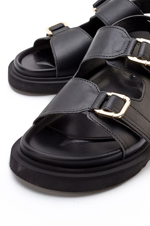 HERMOSA Siyah Kadın Sandalet - Görsel 4