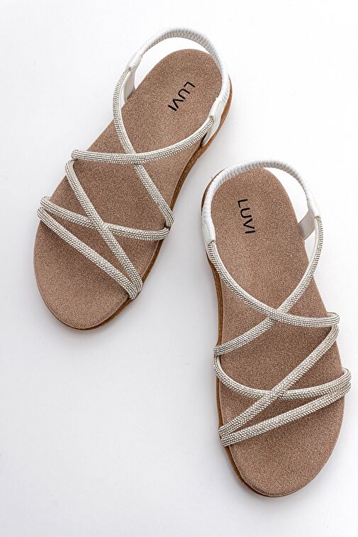 Luvi Shoes Siyah Kadın Sandalet 98-2546 - Görsel 3
