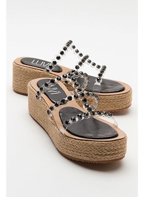 Luvi Shoes Siyah Kadın Topuklu Terlik 74-500 - Görsel 2