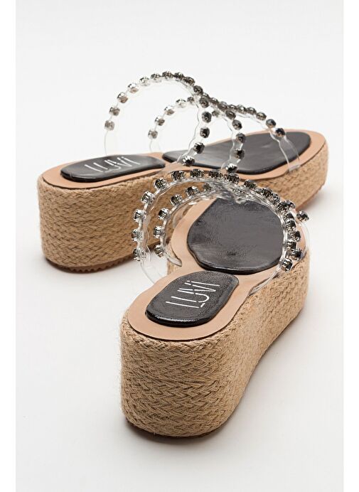 Luvi Shoes Siyah Kadın Topuklu Terlik 74-500 - Görsel 4