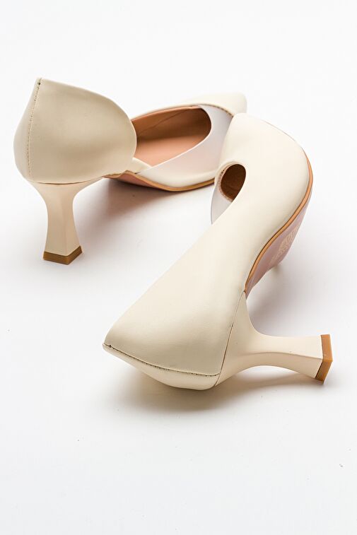 Luvi Shoes Platin Kadın Stiletto 101-353 - Görsel 4
