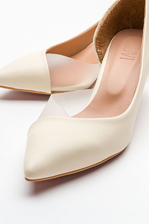 Luvi Shoes Platin Kadın Stiletto 101-353 - Görsel 6