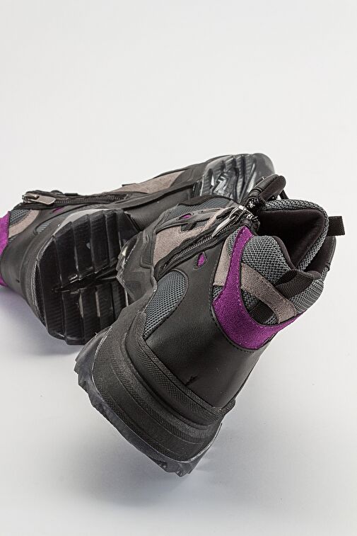 LOWEL Siyah-Mor Kadın Spor Bot - Görsel 5