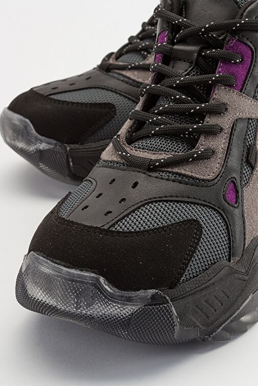 LOWEL Siyah-Mor Kadın Spor Bot - Görsel 6