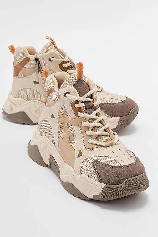 LOWEL Bej-Kahve Kadın Spor Bot - Görsel 2